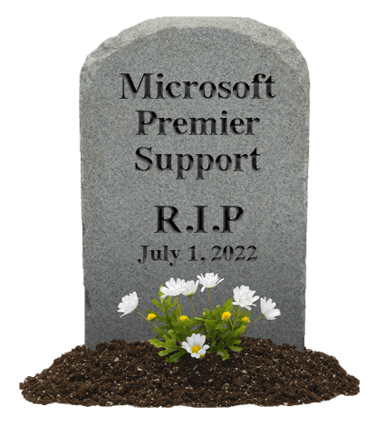 Microsoft Premier Support End of Life July 2022