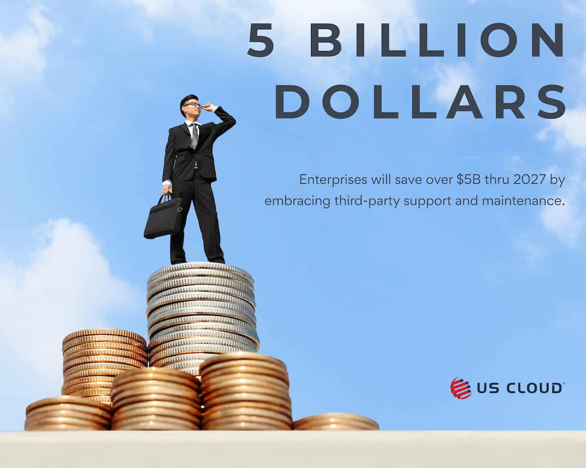 Enterprises embrace third-party support and maintenance to save over 5 billion dollars