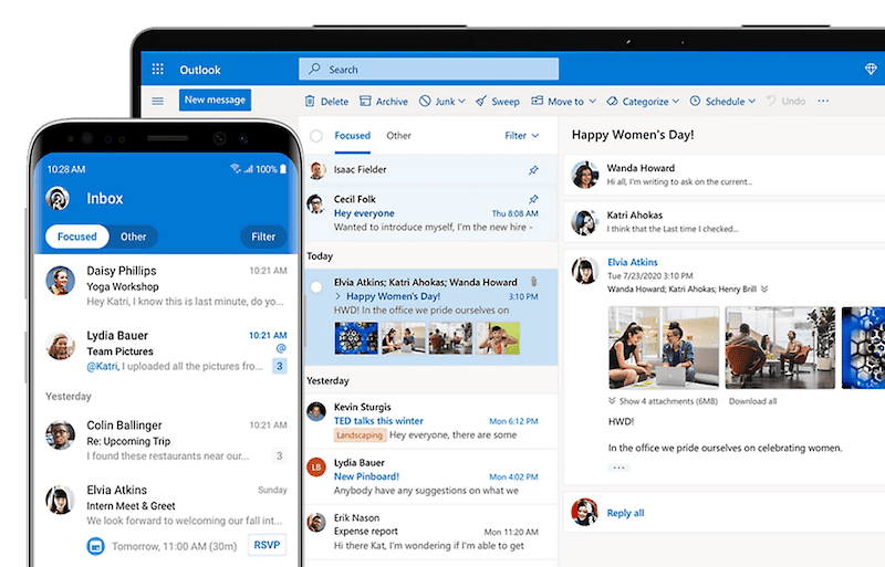 Office 365 support for Outlook