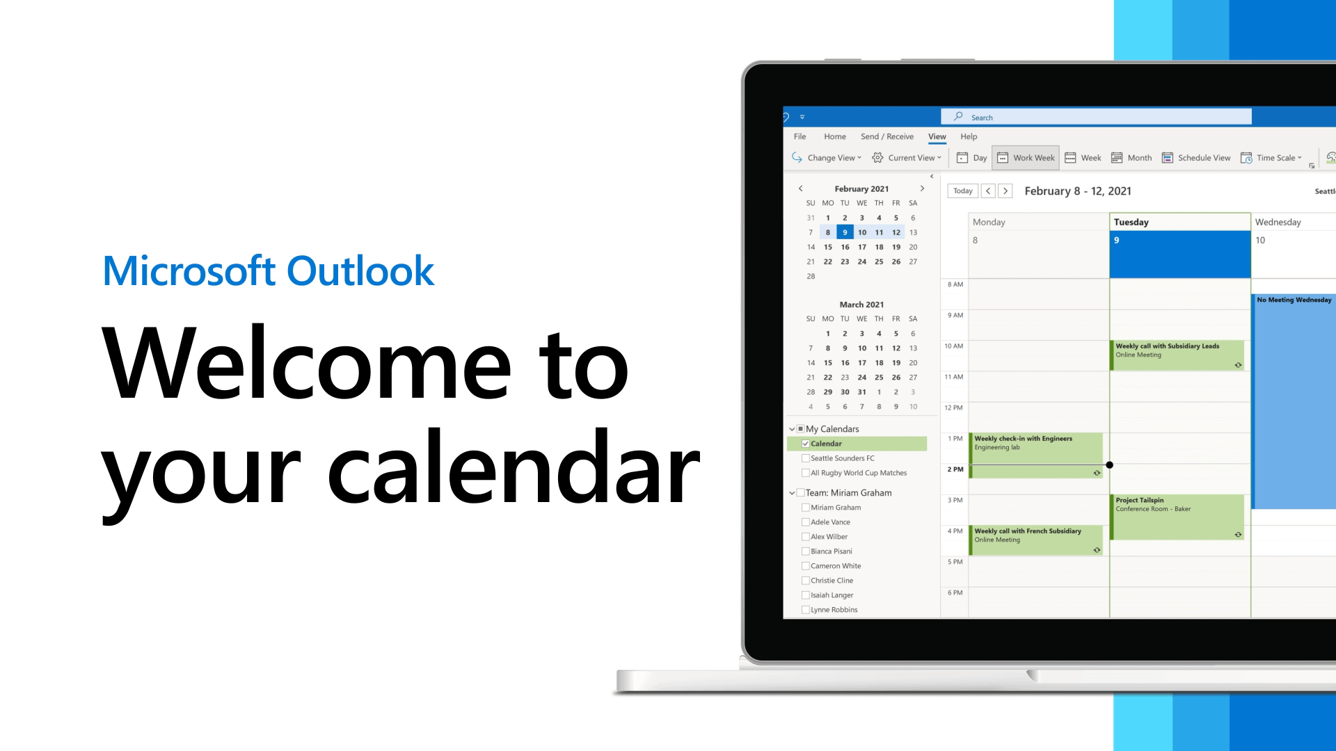 Outlook calendar support