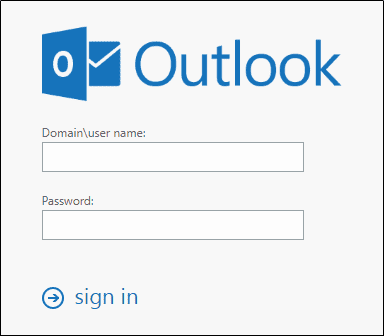 Outlook login (sign-in) support