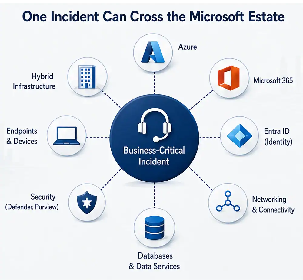 One Incident Can Cross the Microsoft Estate