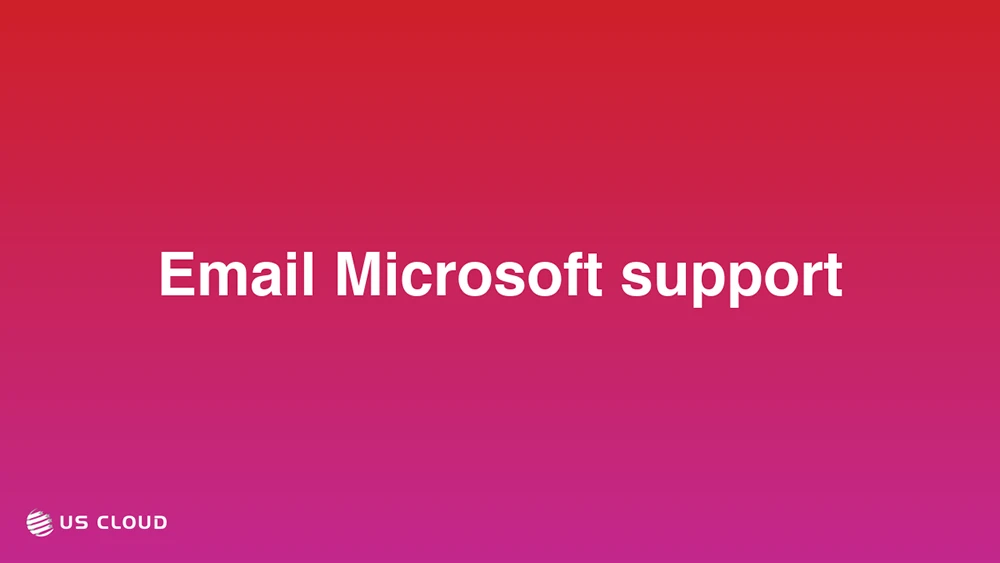 Email Microsoft support