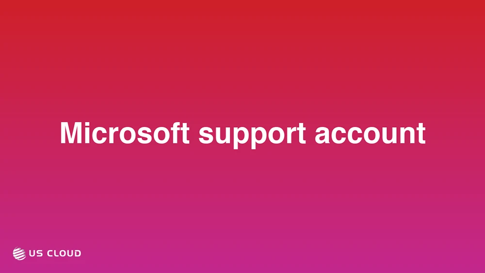 Microsoft support account