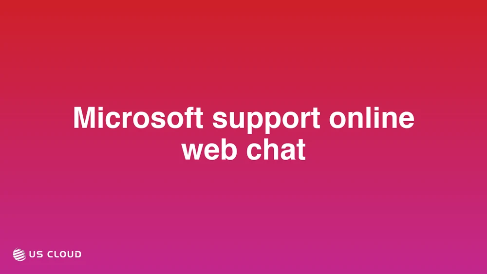 Microsoft support online web chat