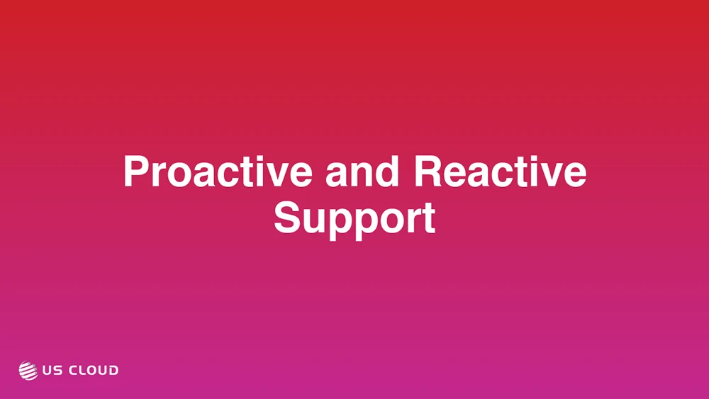 Proactive and Reactive Support