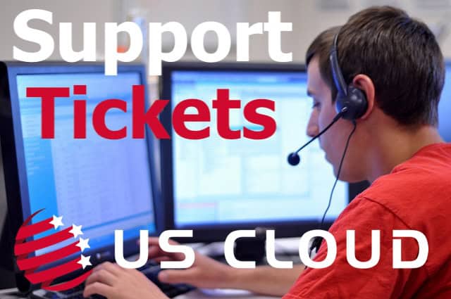 Support tickets at US Cloud